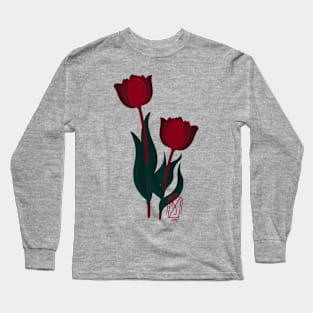 Dark Poppies Long Sleeve T-Shirt